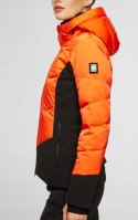 Kurtka narciarska damska Descente Abel pomarańczowa puch puchowa 42 L