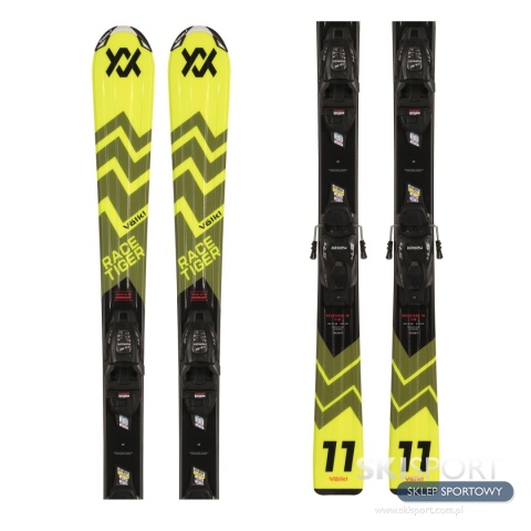 Narty Junior Volkl Racetiger JR + Vmotion 7 GW dł. 140cm