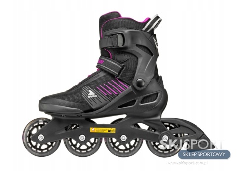 Rolki damskie Rollerblade ZETRABLADE W czarno różowe r.38/38.5 24/24.5