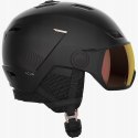 Kask narciarski z przyłbicą Salomon Icon LT Visor M 56-59 cm czarny