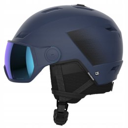 Kask z przyłbicą szybą Salomon Pioneer LT Visor Blue/Un ML r. 59-62 cm