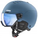 Kask narciarski UVEX Wanted visor blue z szybą S2 niebieski matowy 58-61cm