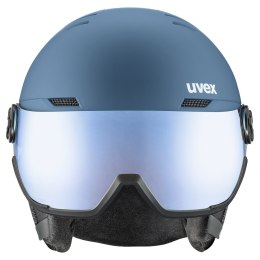 Kask narciarski UVEX Wanted visor blue z szybą S2 niebieski matowy 58-61cm