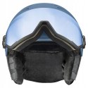 Kask narciarski UVEX Wanted visor blue z szybą S2 niebieski matowy 58-61cm