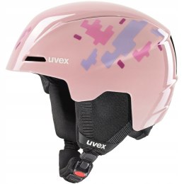 Kask narciarski dziecięcy dla dziecka różowy UVEX Viti rozmiar 46-50 cm